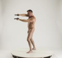 2020 01 MICHAEL NAKED MAN DIFFERENT POSES WITH GUNS (3)